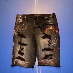 y2k Black and multi-coloured Jordan Craig Legacy Edition shorts - streetwear